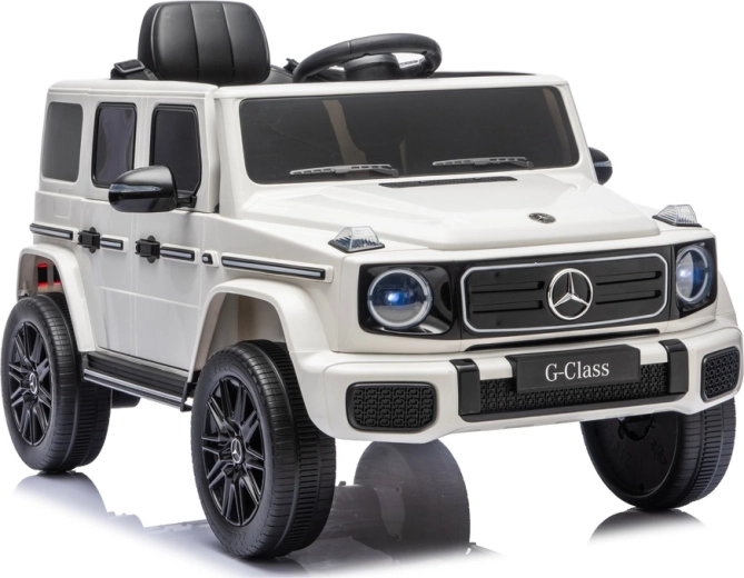 Mașinuță electrică Mercedes G-Class 4x4 24 V albă