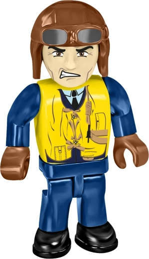 2 figurine de piloți ai Marinei Regale