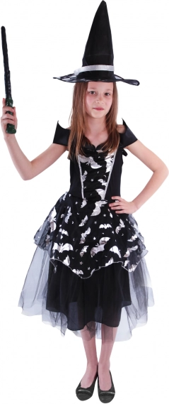 Costum vrăjitorie pentru copii cu motive de liliac