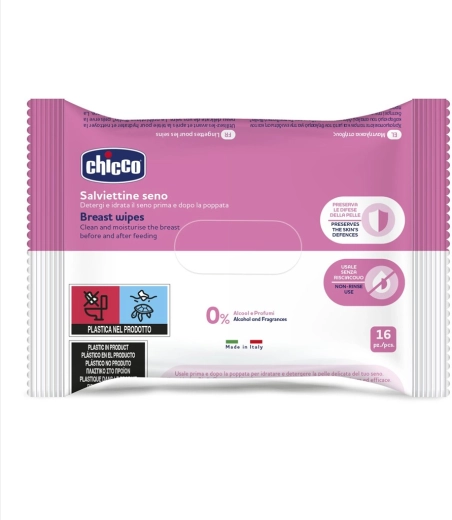 Șervețele pentru curățarea sânilor Chicco 16 buc.