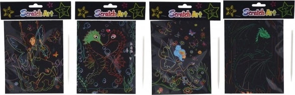Imagini de răzuit - set creativ pentru copii