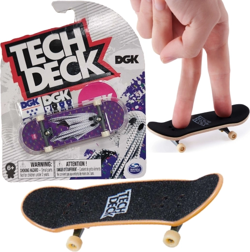 Tech Deck fingerboard DGK Duszek cu autocolante
