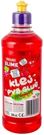 Adeziv PVA Tuban pentru fabricarea slime-ului, căpșună roșu, 500 ml