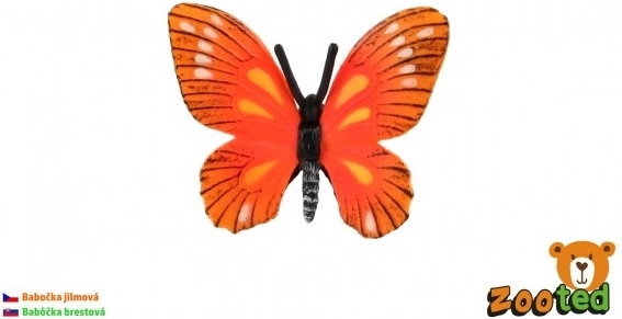 Fluture din plastic MONARH – model decorativ 5,5 cm