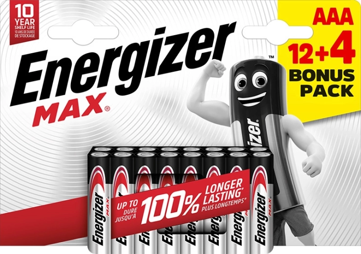 Energizer Max AAA baterii alcaline 16 buc