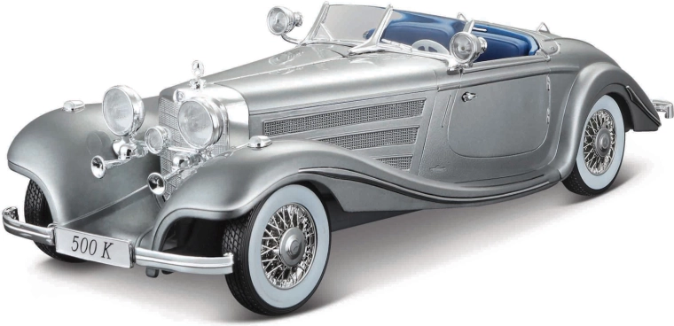 Maisto Mercedes-Benz 500 K tip Specialroadster 1:18 model metalic gri