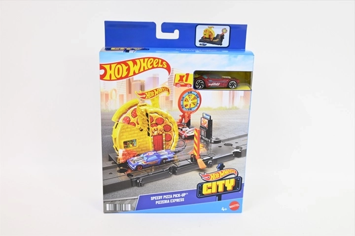 Hot Wheels City pizzerie de plecare – set de joacă cu mașinuță