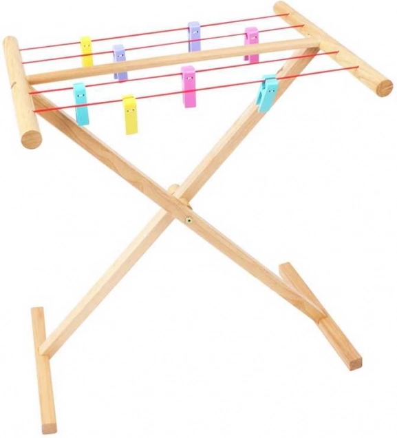 Uscător de rufe din lemn Bigjigs Toys