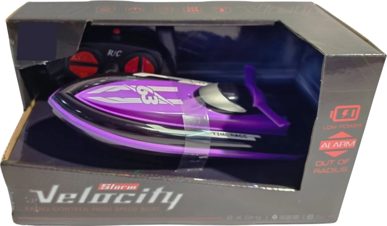 Șalupă de viteză R/C Velocity 1:16 2,4 GHz mov
