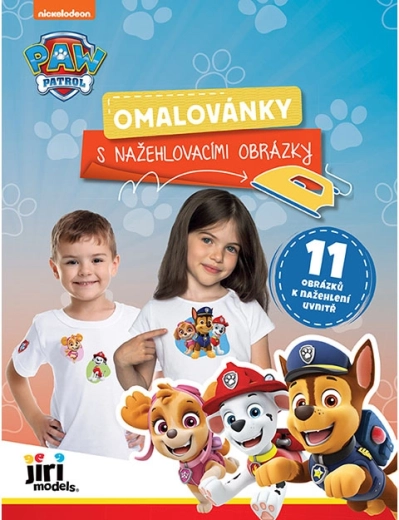 Carte de colorat cu imagini termotransferabile PAW PATROL