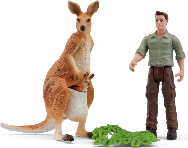 Schleich excursie cu rangerul pentru canguri - 1 bucată