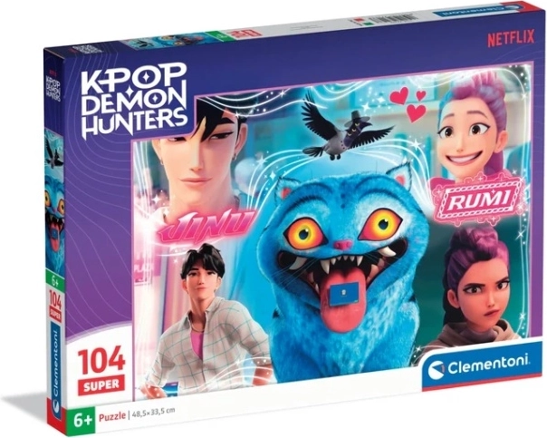 Puzzle Clementoni Super K‑Pop Demon Hunters, 104 piese