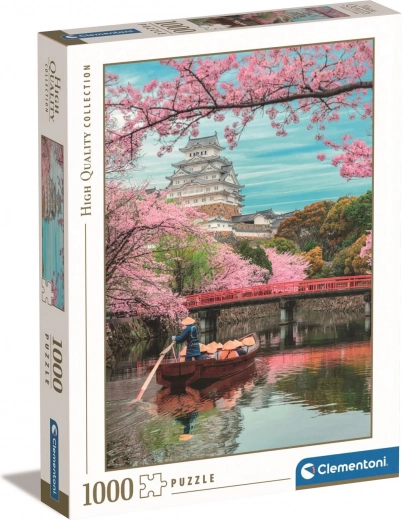 Puzzle Castelul Himeji primăvara, 1000 de piese