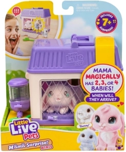 Little Live Pets iepurași interactivi Mama Surprise cu surpriză