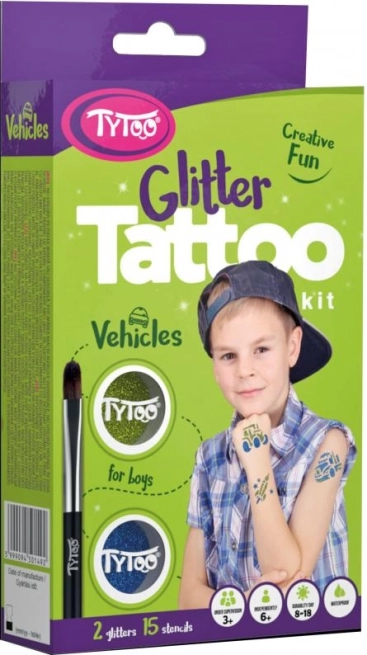 TyToo tatuaje sclipitoare cu mijloace de transport
