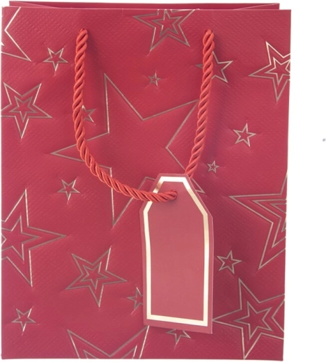 Design festiv roșu cu motiv de stele