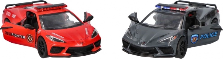 goki model metalic corvette poliție/pompieri 13 cm