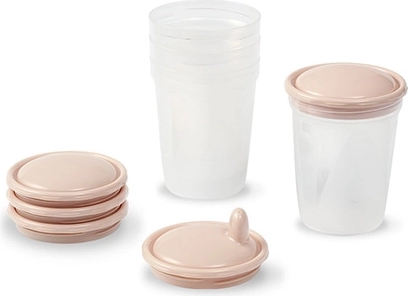 Porții practice de 200 ml și design stivuibil