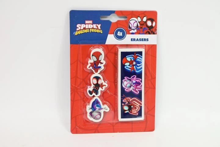 Radiere Spidey și prietenii săi uimitori – set de 4 buc.