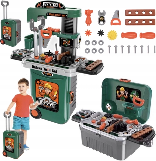 Atelier într-o valiză pe roți