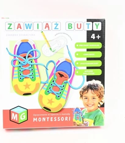 Jucărie educațională Montessori – Leagă-ți șireturile