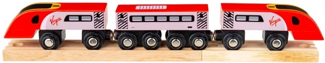 Bigjigs Rail Virgin Pendolino – set din lemn