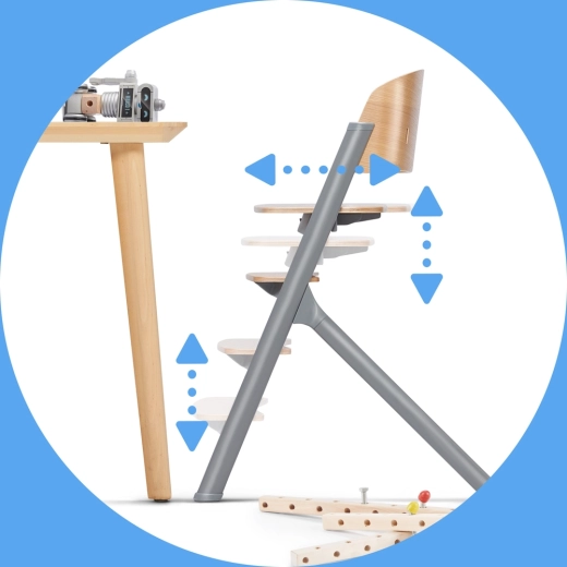 Reglaj ușor al șezutului și suportului pentru picioare pentru o ședere ergonomică