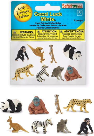 Safari Ltd. animale exotice – Good Luck Minis fun pack (8 mini figurine)