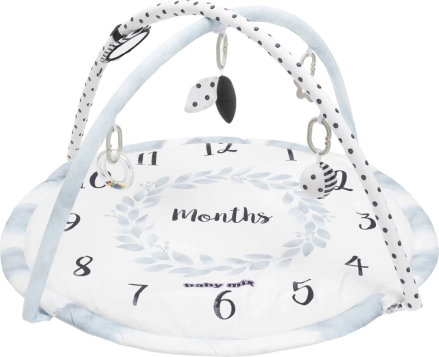 Set de joacă cu pătură BABY MIX Luni, alb