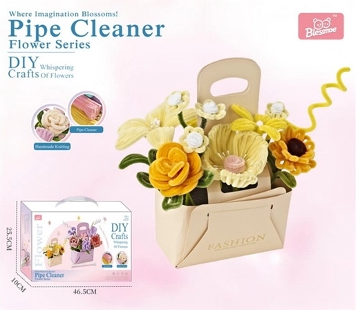 Set creativ DIY pentru realizarea unui buchet de flori