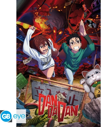 Dan Da Dan poster maxi 91,5 × 61 cm – key art Momo & Okarun - 1 bucată