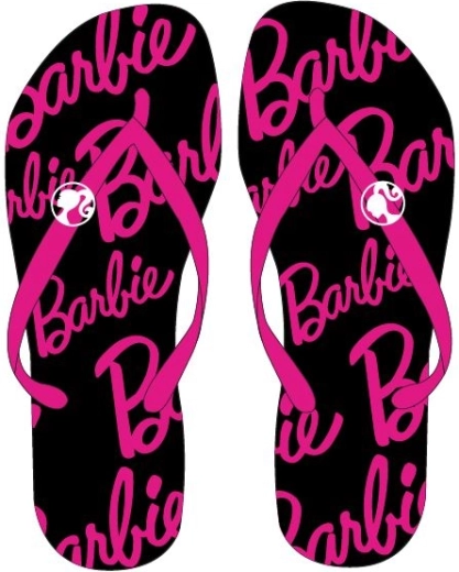 Papuci de baie pentru femei Barbie (papuci slip-on) 36–41 - 1 bucată