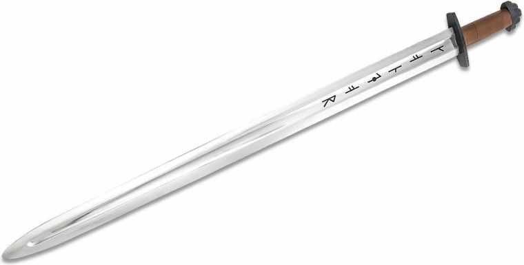 Sabie decorativă Condor Viking Ironside 76,8 cm, lemn și piele cu teacă