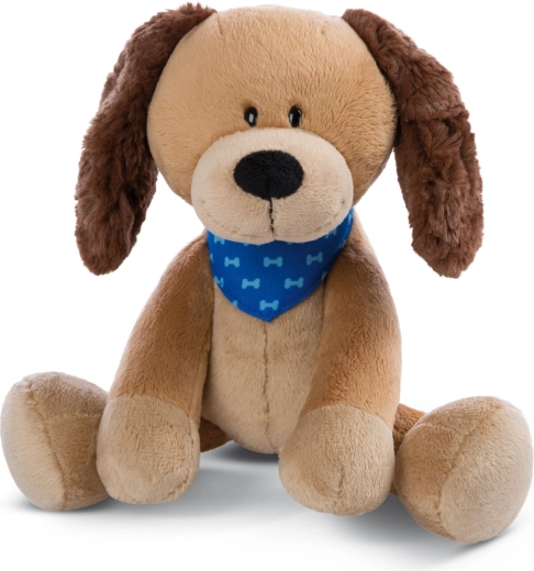 Câine de pluș NICI Barky, articulat, 30 cm, în ambalaj cadou