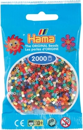 Mărgele Hama mini de călcat – mix de culori (2000 buc.)
