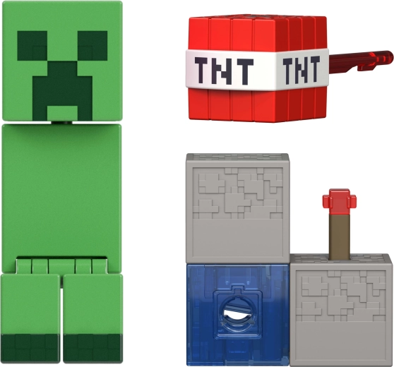Charged Creeper în stil pixelat