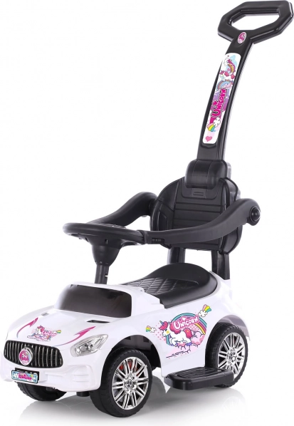Chipolino vehicul de împins cu tijă de ghidare și sunete – Unicorn