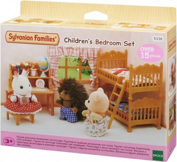 Cameră de copii rustică cu pat supraetajat SYLVANIAN FAMILIES