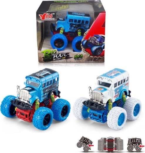 Autobuz off-road 1:34 cu mecanism cu volantă