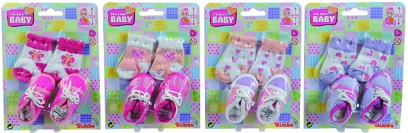 Simba botoșei și șosete pentru păpușa New Born Baby 38–43 cm - 1 bucată