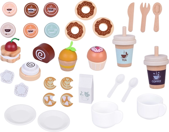 Cafenea completă cu pahare to-go și lapte