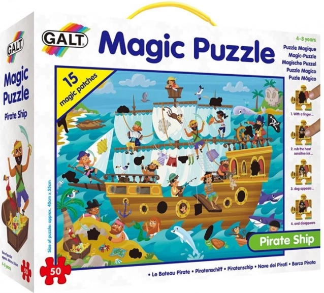Puzzle magic Corabia Pirat pentru copii