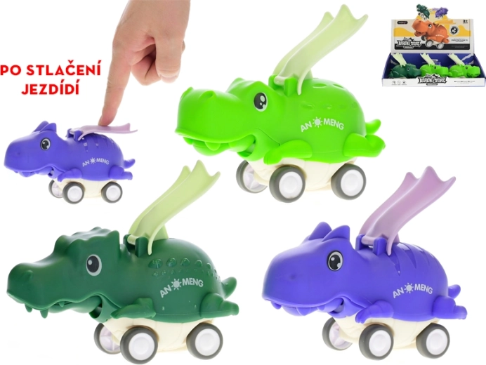 Dinozaur pe roți 15 cm pentru copii