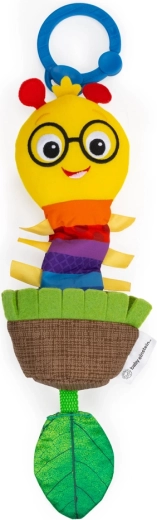 Jucărie suspendată cu mecanism de tragere și zornăitoare Baby Einstein Cal-a-Puller pe inel C, 0m+