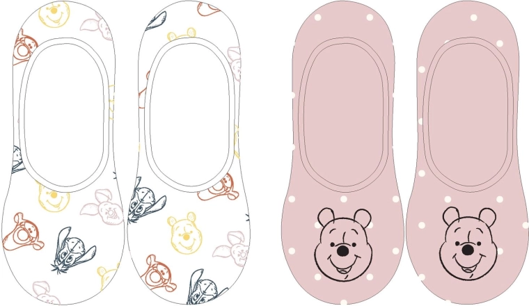 Șosete damă Winnie The Pooh, mix de variante 35–42 - 1 bucată