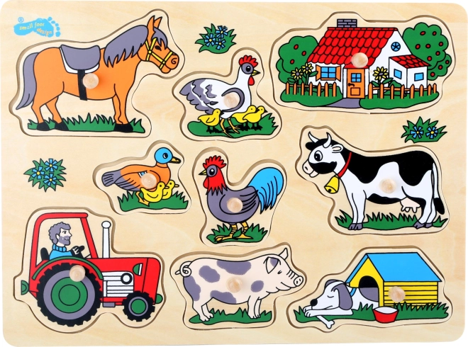 Picioruş Tăiere Puzzle Fermă
