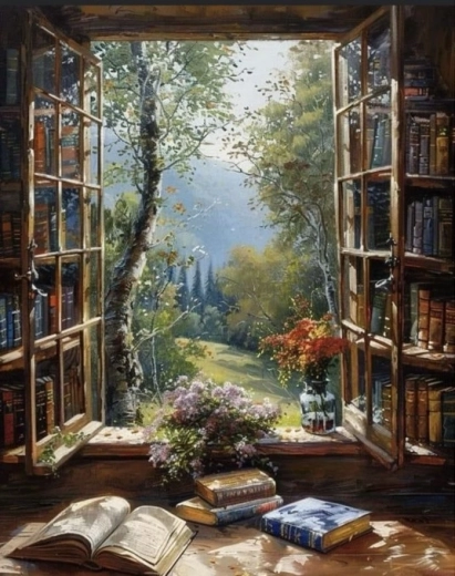 Norimpex pictură cu diamante Vedere de la fereastră 30 × 40 cm