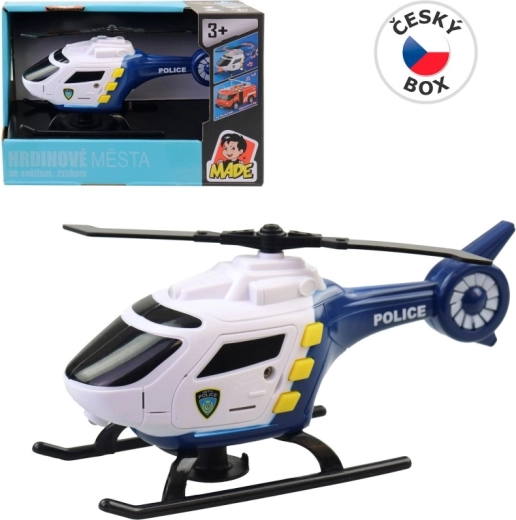 Elicopter pe baterii cu lumină și sunet 16,5 cm