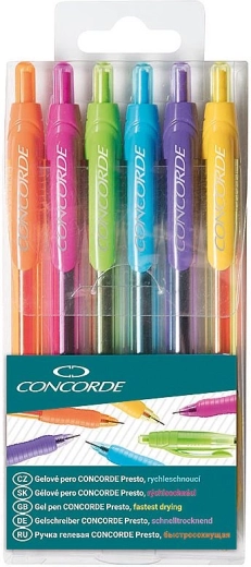 Pix cu gel CONCORDE Presto – set 6 buc.