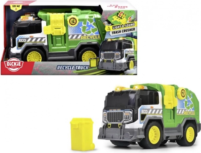 Camion de reciclare verde Dickie Toys 30 cm